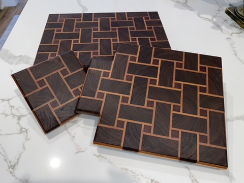 Handcrafted hardwood home goods piece
